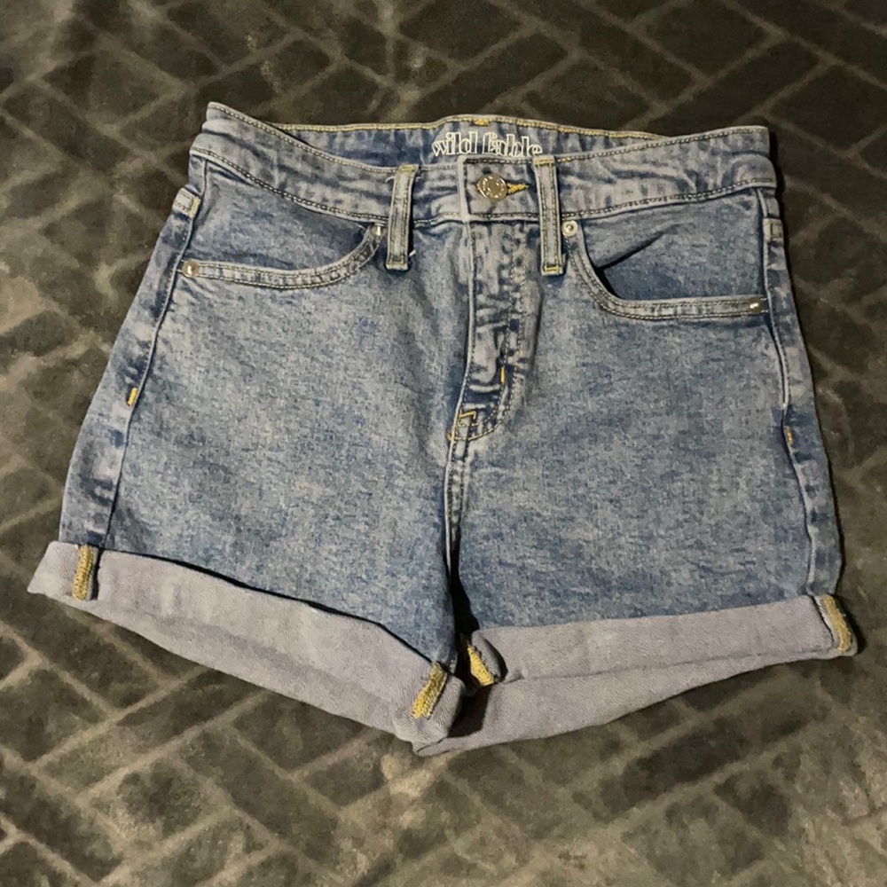 High Waisted Denim Shorts